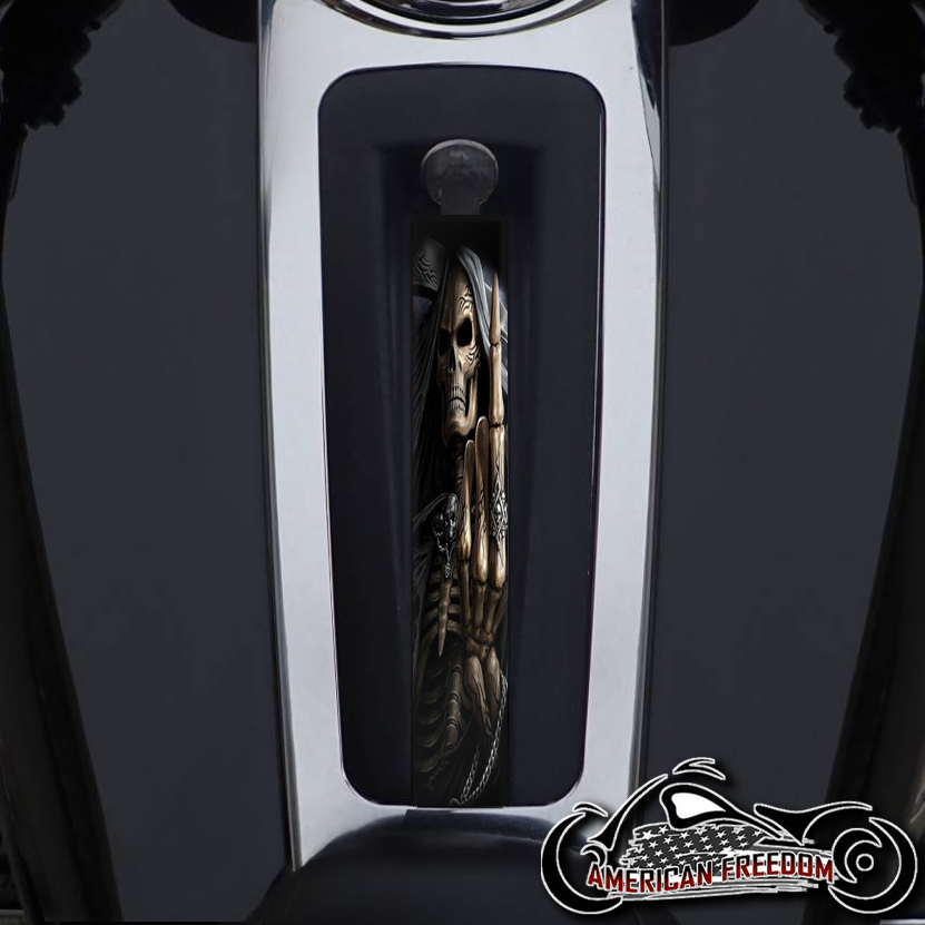 Harley Ultra Limited Dash Insert - Middle Finger Reaper